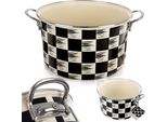 Orion Casseruola Smaltata Casseruola Smaltata Schachbrett 26 Cm 6,5 L