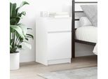 Maison Exclusive - Comodini 2 Pz. Bianco 39X35X65 Cm Materiale Ligneo