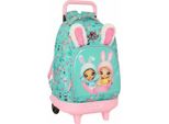 Na!Na!Na! Zaino Scuola Surprise Bunny Rosa Turchese 33 X 45 X 22 Cm
