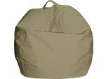 Talamo Italia Pouf Ascia 65X65X50H Cm Beige, Beige Forma Sacco Italy