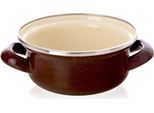 Pentola Smaltata Marrone 14 Cm, 600 Ml