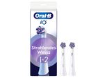 Oral-B Io Radiant White, Spazzolini Originali, Bianco, 2 Pezzi, Colore:Bianco