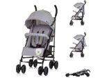 Chipolino Carrozzina Milano Fino A 22 Kg, Schienale Regolabile, Pieghevole Grigio