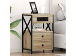 Maison Exclusive - Comodino 2 Pezzi In Rovere Sonoma 40 X 31 X 60 Cm Materiale Ligneo