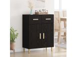 Maison Exclusive - Credenza Effetto Rovere Nero 34 X 69,5 X 89 Cm Materiale Ligneo