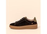 El Naturalista Schuhe N5848 Silk Suede Black/ Geo Farbe Nero