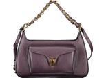 Borsa Da Donna Viola Con Tracolla A Catena E Chiusura A Rotazione - Pura Eleganza