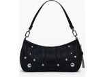 Elegante Borsa Da Donna Nera Con Tracolla Regolabile
