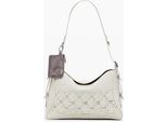 Elegante Borsa Da Donna Beige Con Dettagli E Accessori A Contrasto