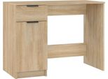 Syfax™ Scrivania Rovere Sonoma 100X50X75 Cm In Legno Multistrato