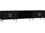 Syfax™ Mobile Porta Tv Nero 180X31,5X40 Cm In Legno Multistrato