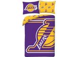Copripiumino Lakers 140 X 200 Cm - 70 X 90 Cm - Poliestere - Giallo