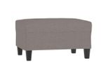 Syfax™ Poggiapiedi Tortora 70X55X41 Cm In Tessuto