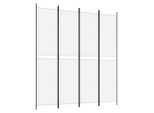 Syfax™ Divisorio A 4 Pannelli Bianco 200X220 Cm Tessuto