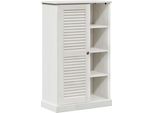 Syfax™ Mobile Da Bagno Vigo Bianco E Bianco Antico 68 X 34 X 110 Cm