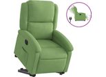 Syfax™ Poltrona Alzapersona Reclinabile Elettrica Verde Chiaro Velluto