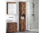Syfax™ Set Di Armadi Da Bagno Tulum Rovere Fumé 37 X 31,5 X 203 Cm