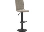 Syfax™ Sgabello Da Bar Grigio Chiaro In Velluto