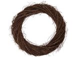 Girofiorito Natalizio In Rattan Clayre & Eef Marrone Ø 55X6 Cm