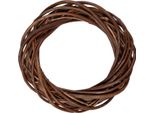 Ghirlanda Natalizia In Rattan, Marrone, Ø 20X4 Cm – Clayre & Eef