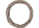 Girofioro In Rattan Clayre & Eef 6RO0603XS Marrone Ø 20X3 Cm Per Decorazione Natalizia