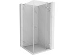 Mexen Lunar L Cabina Doccia Battente Destra 100 X 100 Cm, Trasparente, Cromo - 834L-100-100-01-00-P