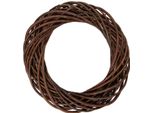 Clayre & Eef 6RO00604L Ghirlanda Natalizia In Rattan Marrone Ø 50 Cm