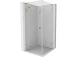 Mexen Lunar L Cabina Doccia Ad Anta Sinistra 70 X 70 Cm, Trasparente, Dorata - 834L-070-070-50-00-L