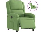 Syfax™ Poltrona Reclinabile Elettrica Verde Chiaro In Velluto