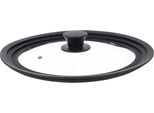 Ruhhy 25560 Coperchio Universale In Vetro Con Bordo In Silicone 3 In 1, 24/26/28 Cm