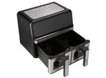 Extralink Home Air Fryer 9 L Nero, Friggitrice Ad Aria Calda, Doppia Camera, 2200 W