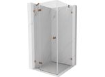 Mexen Lunar Cabina Doccia Battente Sinistra 80 X 80 Cm, Trasparente, Oro Rosa - 834-080-080-60-00-L