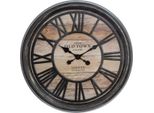 Orologio Da Parete 3D Con Numeri Romani, Ø 50 Cm, Nero