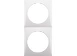 Berker Integro Flow Cornice Per Presa Di Corrente 2-Gang (Cornice Di Copertura) Bianco Polare Lucido