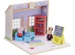Giocattolo Di Legno Peppa Wutz - Casa Della Scuola (Con Figure E Accessori) Giocattolo Di Legno Pig