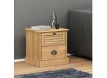 The Living Store Comodino Vigo 42X35X40 Cm In Legno Di Pino Massiccio