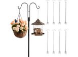 Vevor Gancio Da Pastore Confezione Da 8, Gancio Da Pastore 2345 Mm, Palo Per Lanterna A Doppio Gancio Da Giardino, Gancio Da Giardino Spesso 1,9 Cm Per Appendere Mangiatoie Per Colibrì, Cesti Per Piante, Lanterne Solari, Campane A Vento