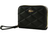 Lacoste Pelle Portafoglio Zip Coin Wallet Noir Nero