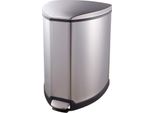 Eko - Cestino A Pedale Grace 25 Litri - Acciaio Inox Plastica - Acciaio Inox Opaco