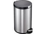 Eko - Pattumiera A Pedale Artistic 20 Litri - Acciaio Inox Plastica - Acciaio Inox Opaco