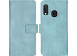 Custodia Per Cellulare Imoshion Per Samsung Galaxy A20E - Flip Cover Libreria Flip - Blu Chiaro