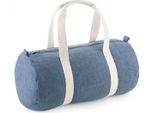 Bagbase BG646 | Borsa Da Viaggio Denim Barrel Bag - 25 X 50 X 25 Cm - Colore: Light Denim - Dimensioni: 25 X 50 X 25 Cm