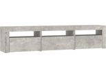 Mobile Tv Con Luci Led Grigio Cemento 180X35X40 Cm