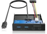 Graugear G-MP02 Graugear Multi Frontblende 4-Fach USB-HUB, 2X Usb-C,2X USB-A Retail