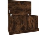 Cassapanca In Rovere Fumé 70X40X38 Cm Materiale In Legno