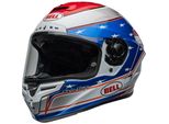 Casco Bell Race Star Dlx Flex Beaubier 24, Bianco/Rosso/Blu, S (55/56)