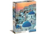 Clementoni High Quality Collection Puzzel + Poster Santorini 1000 Stukjes
