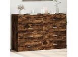 Vidaxl Credenze 2 Pz. Rovere Fumé 60X39X80 Cm Materiale A Base Di Legno
