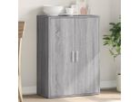 Vidaxl Credenza Grigio Sonoma 60X31X84 Cm Materiale A Base Di Legno