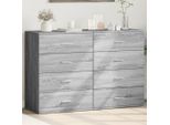 Vidaxl Credenze 2 Pz. Grigio Sonoma 60X39X80 Cm Materiale A Base Di Legno